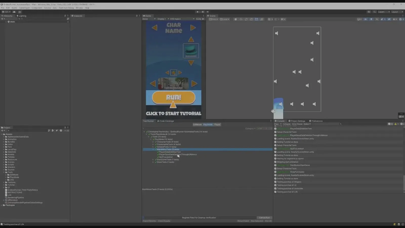Video Screenshot: Test Architecture in Action